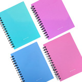 Cuaderno A5 Colores Pasteles Rayados Punto Cero Color Rosa Pastel