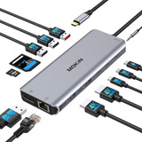 Usb C Port Hub Dock Station 13-1 3ple Monitor