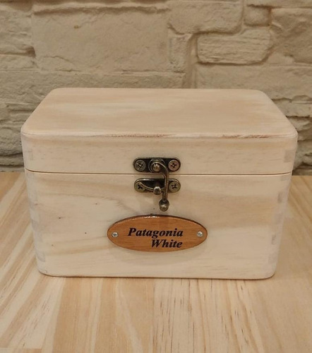 Caja De Madera 15x10x10 Cm Con Bisagras Y Broche Metálico