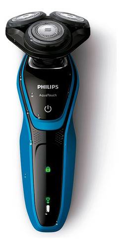 Afeitadora Eléctrica Philips Aquatouch S5050/04 Color Azul 110v