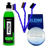 Kit Blend Metal Polish Vonixx+escova Detalhamento+prizm500ml