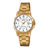 Reloj Casio Dama Ltp-v004g-7b Dorado Original