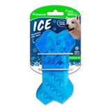 Hueso Mordillo Ice Can Cat Verano Perros Mordible Color Azul