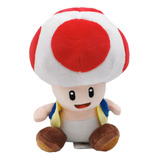 Peluche Toad Hongo Super Mario Bross 18 Cm Esponjoso Seta