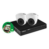 Kit 2 Câmeras Vhd Intelbras Dvr Intelbras Mhdx 1204