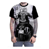 Camiseta Sons Of Anarchy Serie Gangue Gold#02 Motoqueiros