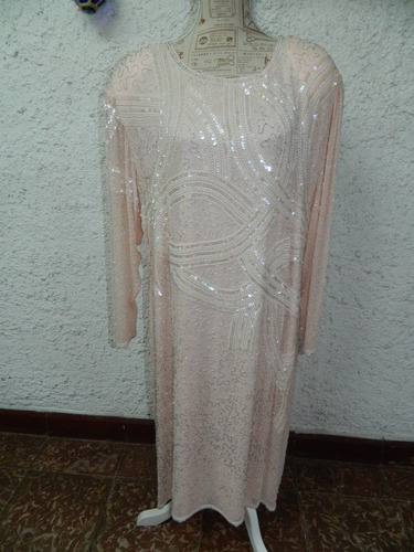 Vestido Fiesta Nº 245 / Talla 3l Piedreria