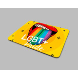 Mousepad Personalizado Retangular Pride Colorido Lgbt Língua