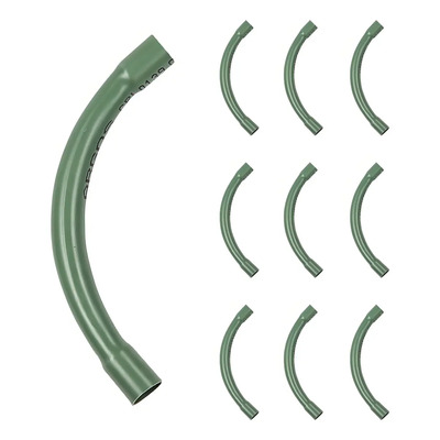 Codo 3/4 Conduit Verde Eléctrico Pvc Ligero Argos 10 Pzs C/ Cople