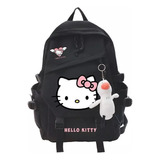 Mochila Hello Kitty Para Mujer, Para Niñas, Secundaria Color Black#02 (no Pendant)