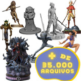 Mega Pack Anime Desenho Stl Para Impressora 3d Mais Completo