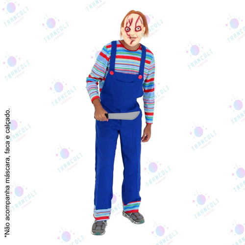 Fantasia Chucky Roupa Boneco Assassino Brinquedo Infantil 