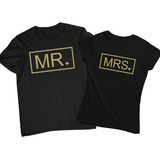 Dúo De Playeras De Pareja - Novios- Mr & Mrs- Aniversario