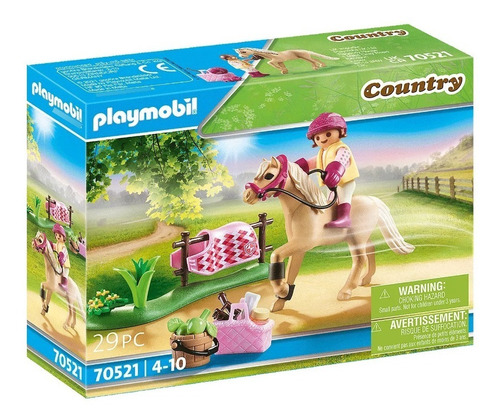 Playmobil Country Pony De Equitación Alemán 70521 Intek