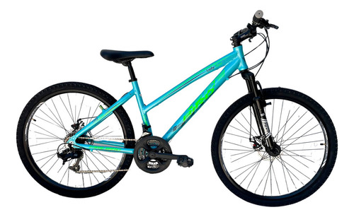 Bicicleta Mountain Bike Firebird Rodado 26 21v Shimano Color Celeste Tamaño Del Cuadro M