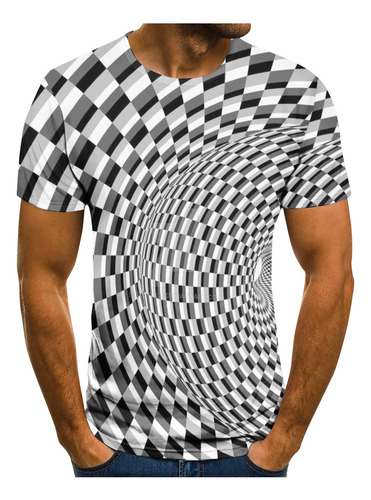 Camiseta J Para Hombre Con Estampado Abstracto Sin Reubicaci