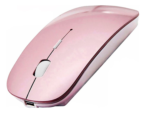 Mouse Inalámbrico Peibo , Bluetooth , Usb , Oro Rosa