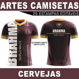 Pacote 25 Artes Sublimação Total Cervejas Estampas Camisetas