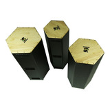 Trio De Congas  Jhamma Cajongas Hexagonais Padrão Lp