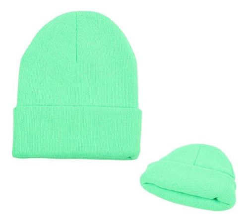 Gorro Beanie De Lana - Adulto - Doblez - Colores