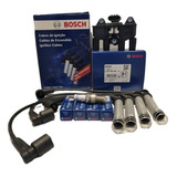 Kit Bobina Cable Y Bujías Chevrolet Agile Spin 5 Pines Bosch