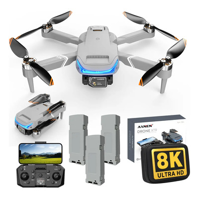 Dron A Control Remoto Axnen Xt9 Con Cámara 8k Hd, 3 Baterías | Meses sin interés