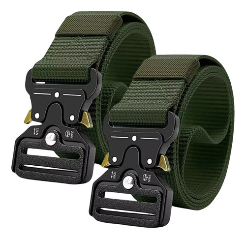 2pzs Cinturones Táctico Ajustable Moda Calidad Cinto Militar