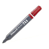 Marcador Pelikan 711 Fibron Permanente Punta Redonda Rojo