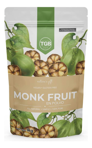 Fruto Del Monje Monk Fruit Natural En Polvo 1 Kilogramo