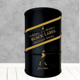 Adesivo Johnnie Walker Black Tambor Tonel Geladeira Frigobar