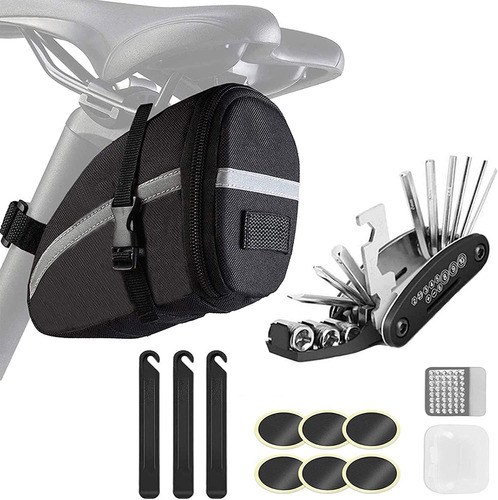 Bolso Para Asiento De Bicicleta+kit De Herramientas