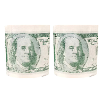 . Papel Higiénico Big Value Con Estampado De Dólares, 2