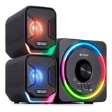  Caixa De Som 2.1 Bluetooth Home Theater Rgb Celular Pc Tv