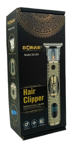 Maquina Para Cortar Cabello Profecional Hair Clipper Color Dorado