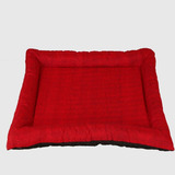 Colchonete Caminha Cama Pet Impermeável Grande 70x90cm Cor Vermelho Desenho Liso