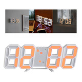 Reloj Despertador Digital Led 3d Multifunción Minimalista