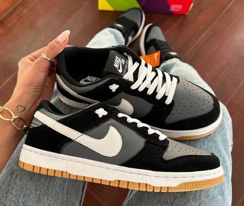 Tenis Air Sb Dunk Low Pro Cinza E Preto Original Basquete