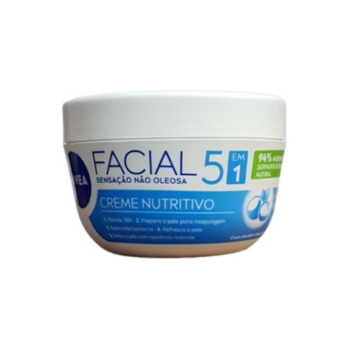 Creme Facial Nivea Nutritivo 5 Em 1 Sensação Não Oleosa 100g