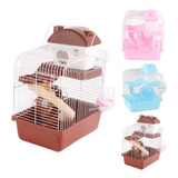 Jaula Para Hamster Equipada Casa Resbaladilla Bebedero Casit