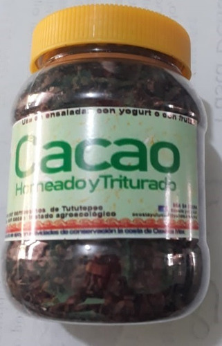 Cacao Orgánico Tostado En Horno De Leña Y Triturado 150g X 4