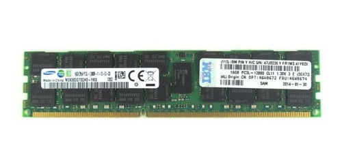 Memoria Ibm 16gb 2rx4 Drr3 -1600 Pc3l-12800r Ecc 46w0674