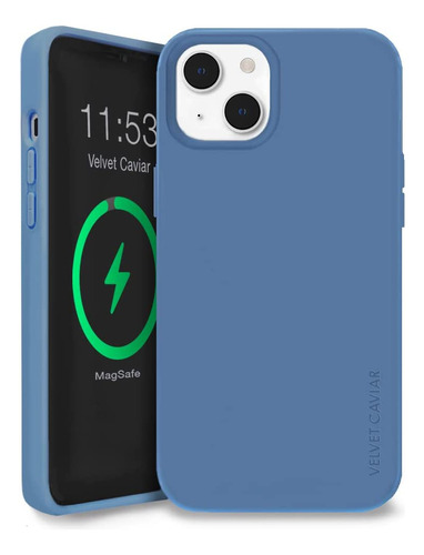 Funda Velvet Caviar Para iPhone 14 Plus (azul)