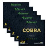 Jogo De Cordas Violão Giannini Cobra Geeflksf .012 5 Pack