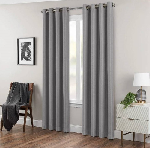 Cortinas Black Out Engomadas 2 Paños 230x140cm  Para Living