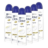 Kit 6 Desodorantes Dove Antitranspirante Aero Original 150ml