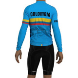 Conjunto Uniforme Ciclismo Jersey Colombia 6250 + Pant Corto