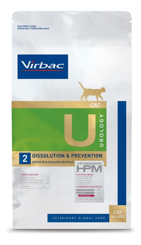 Virbac U2 Urology Dissolution & Prevention Virbac 3kg Gato