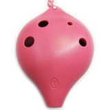 Ocarina Alto Plástica Tng 6 Agujeros, Rosa