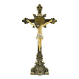 Crucifixo De Mesa Enfeite Religioso Católico De Resina 45 Cm