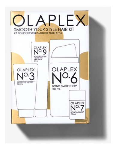 Kit Olaplex Smooth Your Style Pasos 3+6+7+9 (30+100+7,5+20)